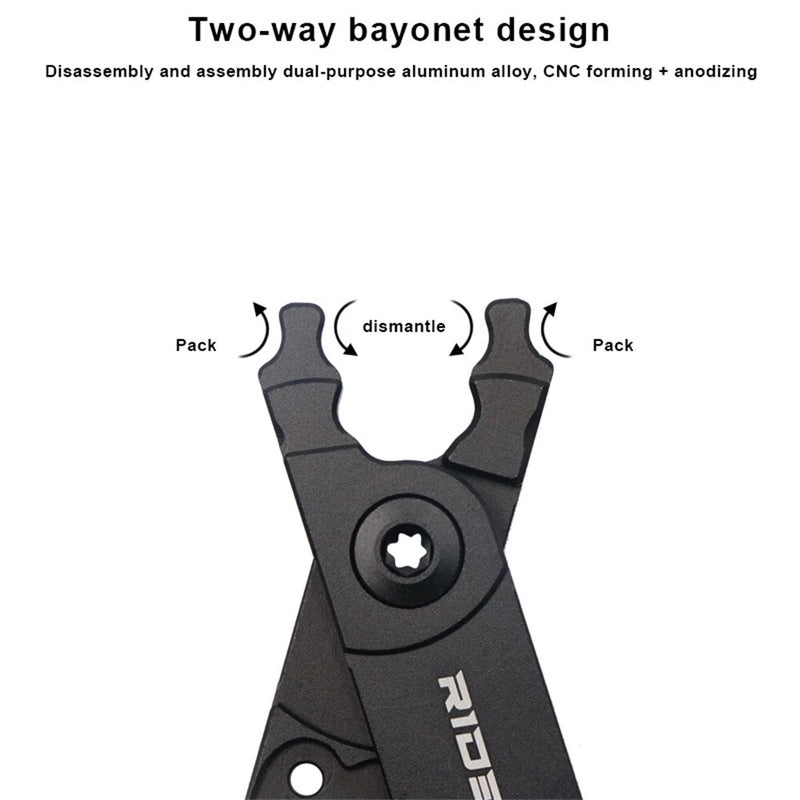 RIDERACE Aluminum Alloy Bicycle Chain Pliers Mini MTB Bike Quick Removal Install Plier Cycling Chain Buckle Open Close Clamp Repair Tools