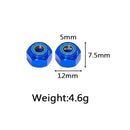 2PCS Upgrade Parts Accessories 12mm Aluminum Alloy Front Wheel Bearing Hexagonal Connector for TAMIYA DT03 1/10 RC Car Parts