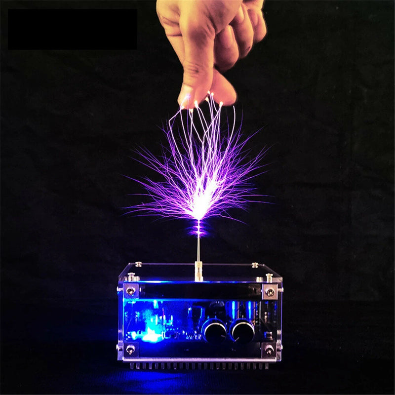 Stark Long Arc And Bluetooth Music Dual Mode Music Tesla Coil Palm Flash Bluetooth Flash Length 10CM Science Toys