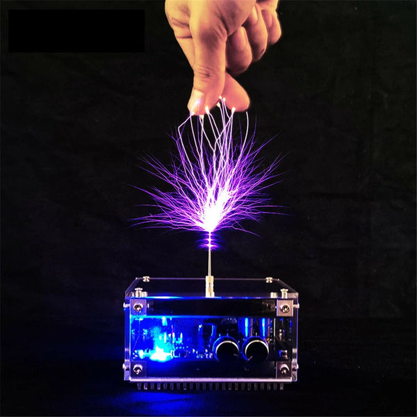 Stark Long Arc And Bluetooth Music Dual Mode Music Tesla Coil Palm Flash Bluetooth Flash Length 10CM Science Toys