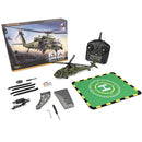 XK K170 UH-60L 2.4G 4CH 6-Axis Gyro Brushless Motor Military Green RC Helicopter RTF