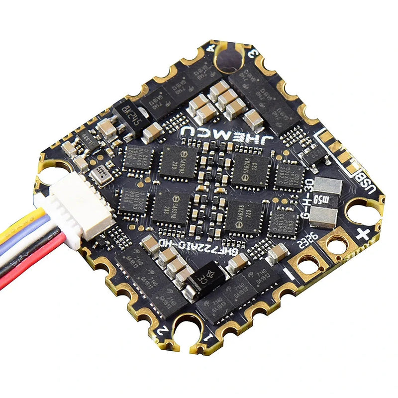 25.5x25.5mm JHEMCU GHF722AIO HD F7 OSD BlackBox Flight Controller with 5V BEC 40A BL_S 4in1 ESC 2-6S Support DJI O3 HD Digital System for RC FPV Racing Drone