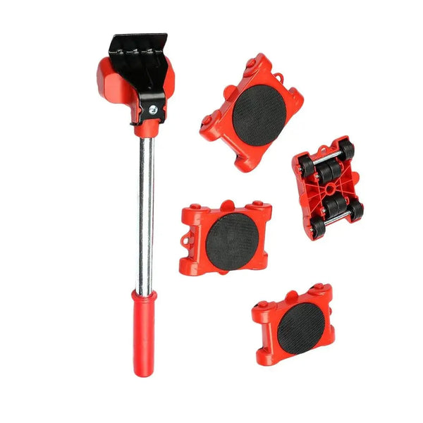 5pcs/set Heavy Duty Mover Set Furniture Mover Tools for Home Shop Lifting Heavy Duty Furniture Remover Lifter Sliders Kit Hand Transport Tools