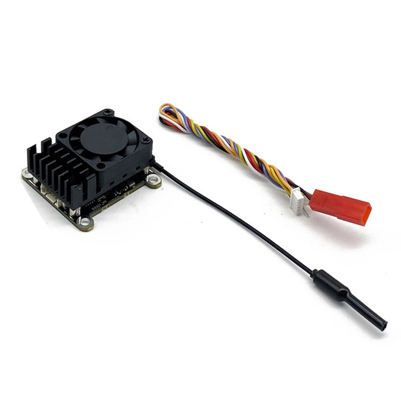 EWRF S1232T 5.8G 48CH 2W High Power VTX 200mW 500mW 1W 2W Power Support SmartAudio FPV Transmitter Built-in Microphone with Cool Fan for RC Drone