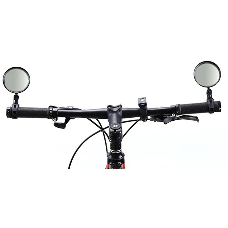 2PCS Acrylic Bicycle Rearview Mirror 360 Adjustable Rotate Wide Angle Bike Rear View Mirrors Convex Mirror for Electric Bike