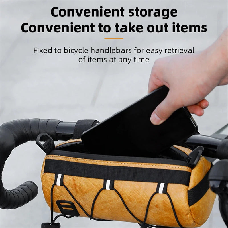 ESLNF Mountain Bike Front Bag Large Capacity Outdoor Storage Waterproof Multifunction Bicycle Bag Accessories