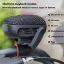 T&G Bike-specific Wireless Speaker  45mm Large Horn HiFi Sound bluetooth V5.3 Waterproof Fashion Portable Mini Outdoor Speaker with FM Radio for Cycling Riding Hiking