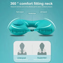 U-Shaped Travel Pillow Press Inflatable Pillow Neck Portable Foldable Outdoor Travel Car Aircraft Inflatable Ring Neck Pillow