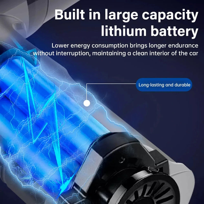 Cordless Vacuum Cleaner Brushless Motor Dual-Purpose Suction Blowing Pumping Inflation  Multi-Functional Cleaning Modes Car Home Vacuum Cleaner