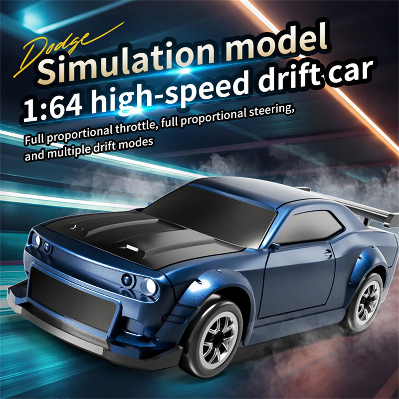 XCL-165 1/64 2.4G 4WD Drift RC Car Mini Racing LED Light Full Proportional Remote Control High Speed On-Road Racing Vehicle Model Boys Gifts Toys