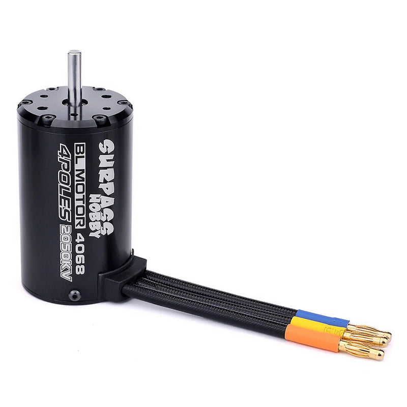 Surpass Hobby 4068 Brushless Waterproof Sensorless Motor 2050KV 120A ESC For 1/8 Cars RC Car Parts