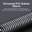 WEST BIKING Bicycle Lock Steel Cable Chain Security 4 Digit Combination Anti-Theft Password Code Safety Bike Lock