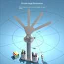 Multifunctional Desk Clock 4 Heads LED Eye Protection Desk Lamp with Intelligent Display Touch Control 80LEDs 3 Light Modes Stepless Dimming USB Rechargeable Design for Office Home Reading