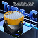 IPRee Portable LED Light USB Rechargeable Work Magnetic Light Solar Camping Light 3 Light Modes 4 Adjustable RGB Modes ABS Texture Suitable for Workshop Outdoor,Cars Repairing and Camping