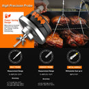 Smart Digital Bluetooth Food Cooking Waterproof IP54 Bluetooth Wireless BBQ Remote Thermometer Probes Barbecue Thermometer Free App Control Time Alarm
