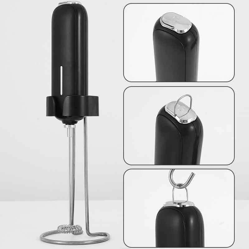 USB Rechargeable Handheld Egg Beater Electric Milk Frother Foam Maker Mixer Coffee Drink Frothing Wand Foamer