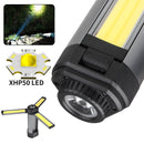Xhp50 LED Strong Light COB With Built-in Battery and Magnet Can Output Multifunctional Digital Display Work Light