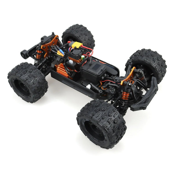 ZD Racing MT16 RTR 1/16 2.4G 4WD 80km/h Fast Brushless RC Car 3S Desert Monster Off-Road Truck Alloy Chassis LED Light Full Proportional Vehicles Models Toys Oil Filled Shocks