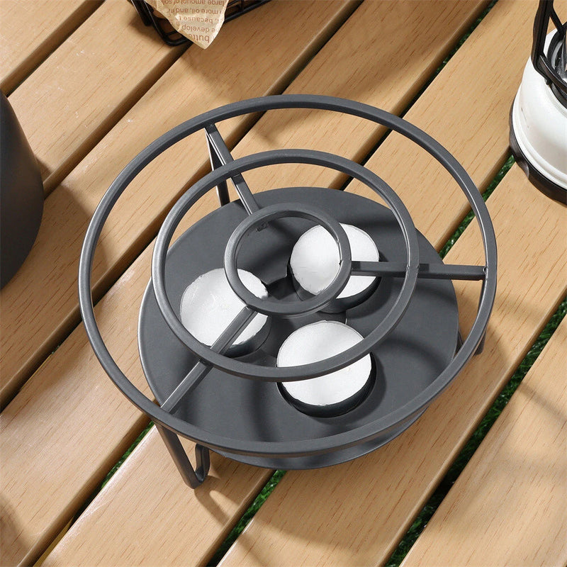 IPRee Candle Heating Tea Warmer Household Thickened Teapot Heating Base Outdoor Portable Tea Stove New Metal Tea Ceremony Accessories