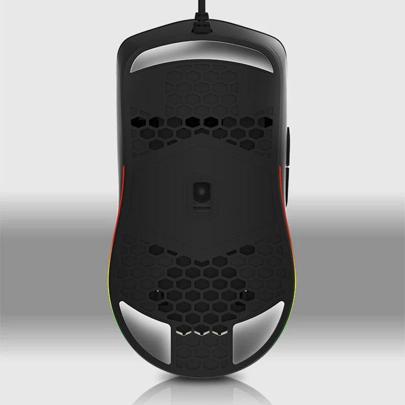 Delux M700 PMW3389 Wired Gaming Mouse 16000DPI RGB Light Honeycomb Shell Ergonomics E-sports Mice Lightweight 67g
