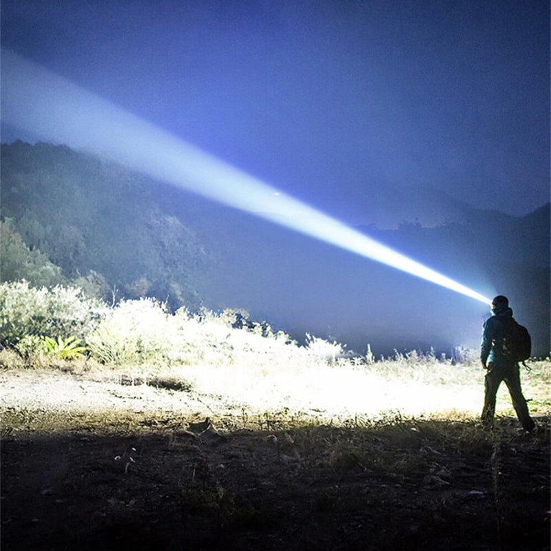 LEM Outdoor 800LM Wave Sensor Headlamp Dual Light Source Ultra-Bright Headlamp Long-Lasting Rechargeable Helmet Lamp for Outdoor Night Fishing Riding