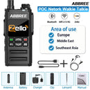 ABBREE GP-268 Walkie Talkie Zello POC Network Bluetooth WIFI 4G SIM Card Android Long Range Communicator