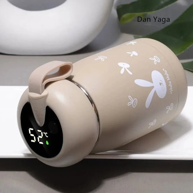 IPRee Water Bottles 320ml Thermos Cup 304 Stainless Steel Water Bottle Temperature LED Display Thermos Coffee Vacuum Flasks Tea Milk Children Gift