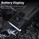 WEST BIKING 400Lm Digital Power Display Bike Headlight Waterproof Type-C Charging Flashlight 8 LED Beads High Brightness Bicycle Front Light for Road Night Riding