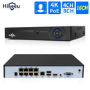 Hiseeu H5NVR-P-8 8CH POE NVR iP Security Surveillance Camera H.265+ CCTV System 8MP 4K Audio Video Recorder Face Detection Cameras Systems EU Plug