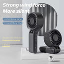 Foldable Handheld Fan 150 High Speed Adjustable Noise Free USB Rechargeable 5000mAh Lightweight Design Cooling