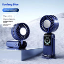 100 High Speed Handheld Fan with Smart LED Display Semiconductor Cooling Fan Portable Rechargeable Folding Small Fan