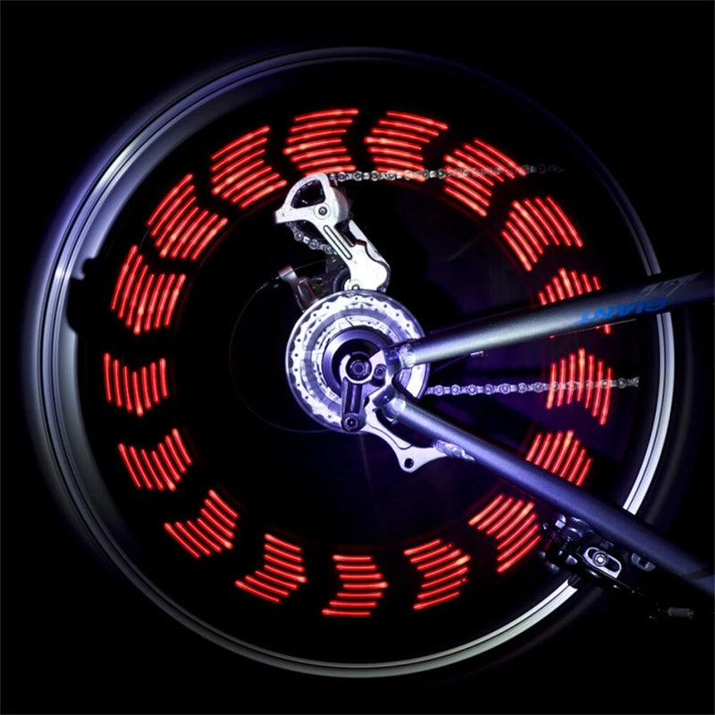 LEADBIKE 14 RGB DIY LED Bike Wheel Light Rechargeable Bicycle Warning Lights Waterproof LED Neon Bike Tyre Light for Cycling
