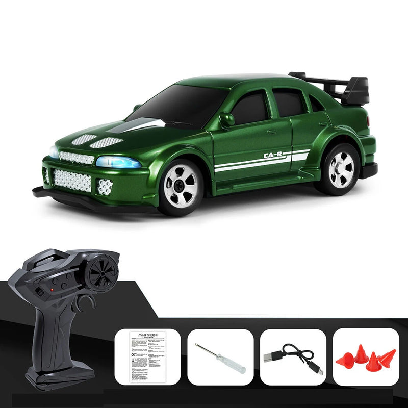 KFPLAN KF33 RTR 1/64 2.4G 4WD Mini Drift RC Car Sports LED Light High Speed On-Road Micro Racing Remote Control Vehicles Models Desktop Ornaments Toys