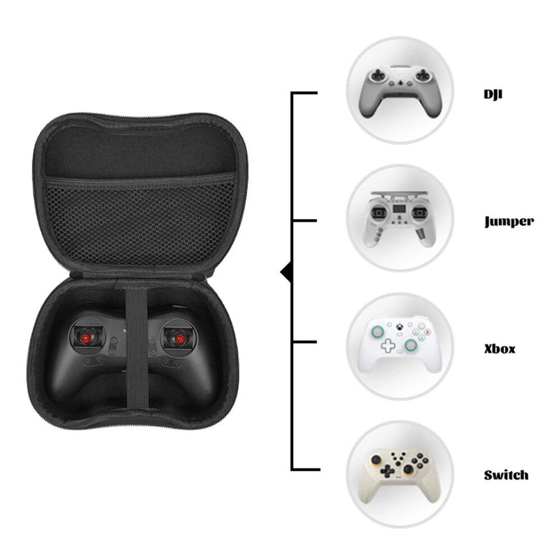 RC Transmitter Case Waterproof Portable Anti-fall Storage Bag for DJI Xbox Switch Radiolink T8S Radiomaster Pocket Jumper T-Pro/T-Lite Transmitter Accessories