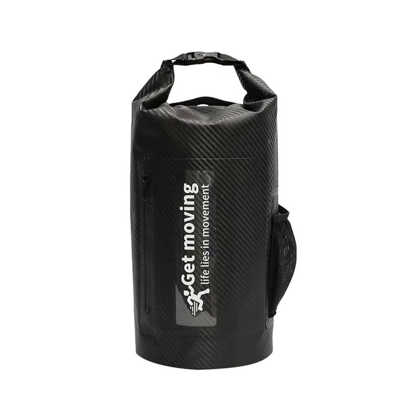 WaveRite 10L/20L Carbon Fiber Waterproof Dry Bag Pack Sack Hand-Held Bucket Bag, Waterproof Bag, Beach Drifting Swimming Bag, Outdoor Backpack