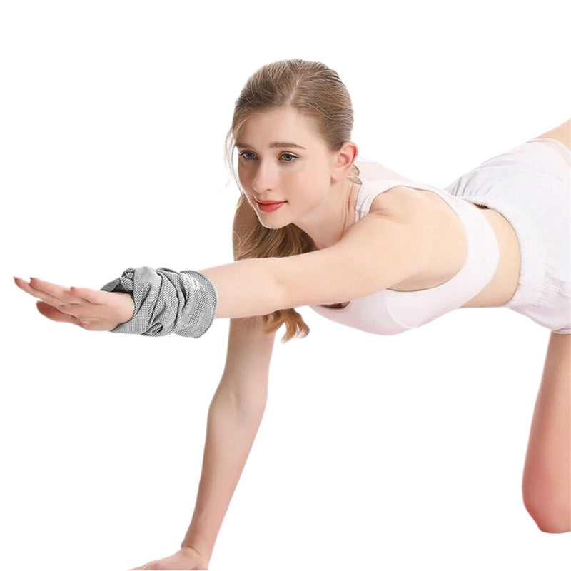 AOLIKES Cooling Sports Towel Protector Wrist Quick Dry Cooling Yoga Sweat Wipe Ice Fitness Outdoor Portable Sweat Absorber