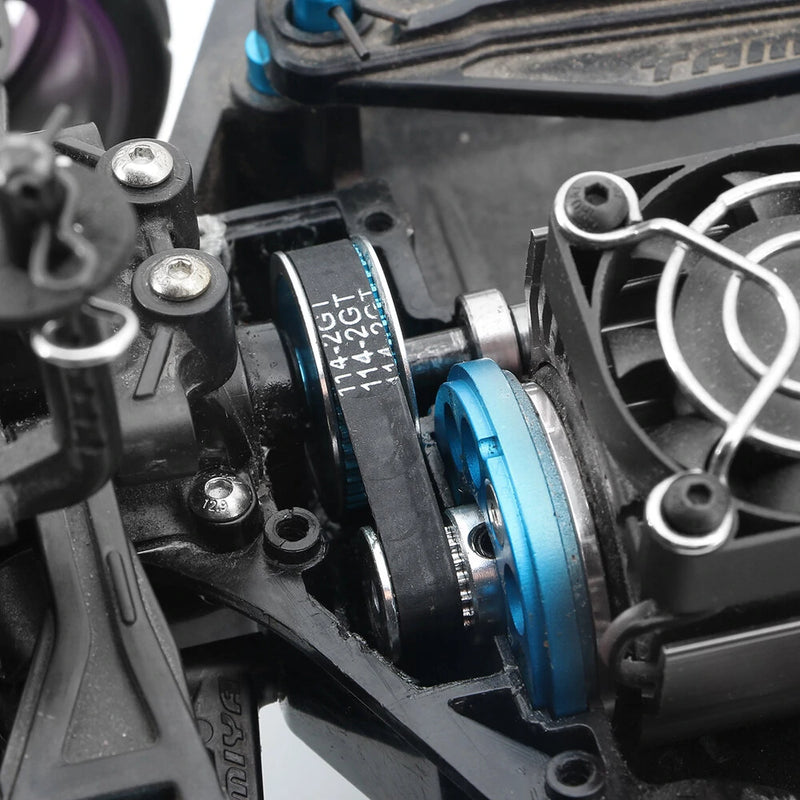 TT02 Low Noise Belt Drive 16T 40T Transmission Gears System DIY Modify Upgrade Parts for Tamiya TT02 TT-02 1/10 RC Car