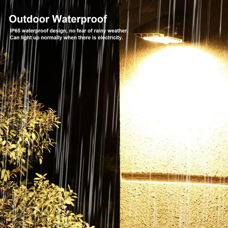 IPRee 3 Mode Solar Clip Lights IP65 Waterproof Super Bright Motion Sensor Lights Energy Conservation Warm Light Garden Wall Light