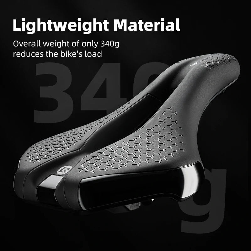 ROCKBROS Soft Bicycle Saddle Bike Soft Comfortable Competition Riding Hollow Seat Cushion for Cycling