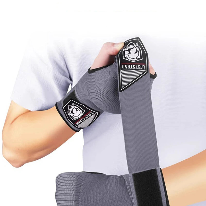 KALOAD 1 Pair Boxing Hand Wraps Inner Half Finger Gel Boxing Gloves With Long Wrist Strap for Men Women Karate Equipment Protective Gel