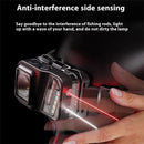 WARSUN 750 Lumens Rechargeable Lightweight Headlamp with Motion Sensor Running & Helmet Light LED Head Torch 5 Modes for Night Running Fishing Camping Cycling Work