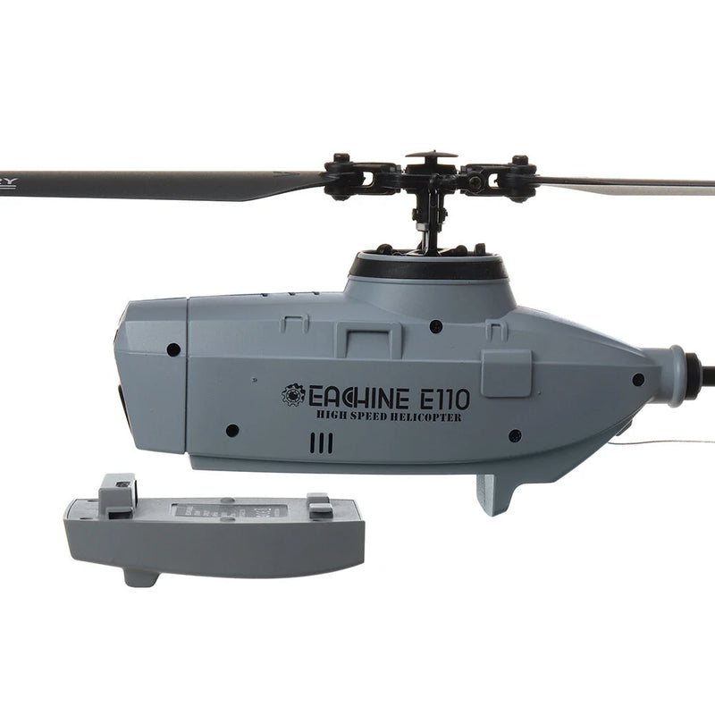 Eachine E110 2.4G 4CH 6-Axis Gyro 720P Camera Optical Flow Localization Flybarless Scale RC Helicopter RTF
