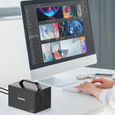 MAIWO K35274D 4 Bay RAID External Hard Drive Enclosure with HD Port 3.5'' Type-C to SATA HDD SSD Enclosure Support 7 RAID Mode