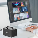 MAIWO K35274D 4 Bay RAID External Hard Drive Enclosure with HD Port 3.5'' Type-C to SATA HDD SSD Enclosure Support 7 RAID Mode