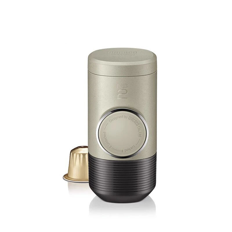 WACACO Minipresso NS2 18Bar Portable Espresso Maker Compatible with NS Original Capsules Manually Operated Small Handheld Coffee Machine for Travel Camping