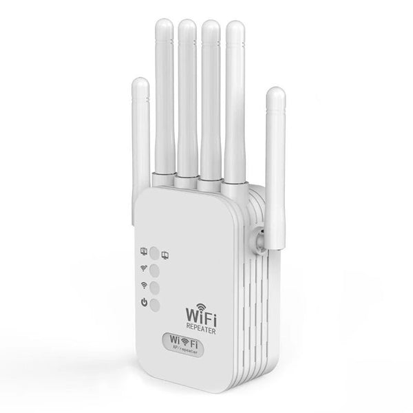 1200Mbps Wireless WiFi Repeater 2.4G&5.8G Signal Router 802.11N Long Range Wireless WiFi Extender Amplifier WIFI Booster with 6 Antennas