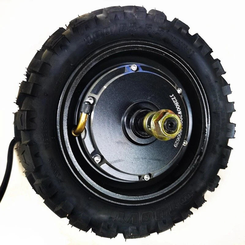 60V 38.4Ah 2800W 11 inch Electric Scooter Hub Motor Front/Rear Drive Brushless Motor with Vacuum Off-Road Tires for LAOTIE TI30 Replacement