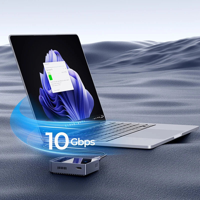 M.2 NVMe SATA 2230 SSD Enclosure Dual Protocol USB 3.2 Gen2 10Gbps 4K HD PD 100W Fast Charging Mobile Hard Drive Case for iPhone 16 Pro 15 14 13 Pro Max