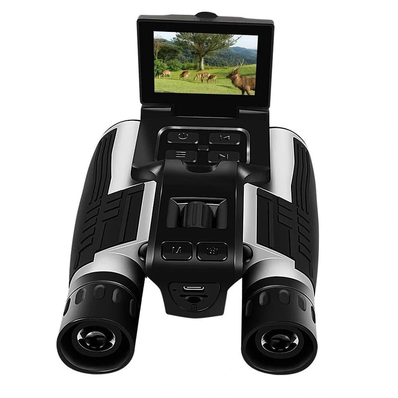 12x32 HD Binoculars Telescope With Screen Capture Photos And Record Videos DT40 For Mountain Climbing Travel Sports Competitions