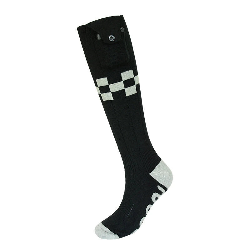 TENGOO Electric Heated Socks For Men Women Heat Cotton Socks Power Winter Warm Long Socks Foot Warmers For Cold Weather Camping Skiing Hiking Cycling